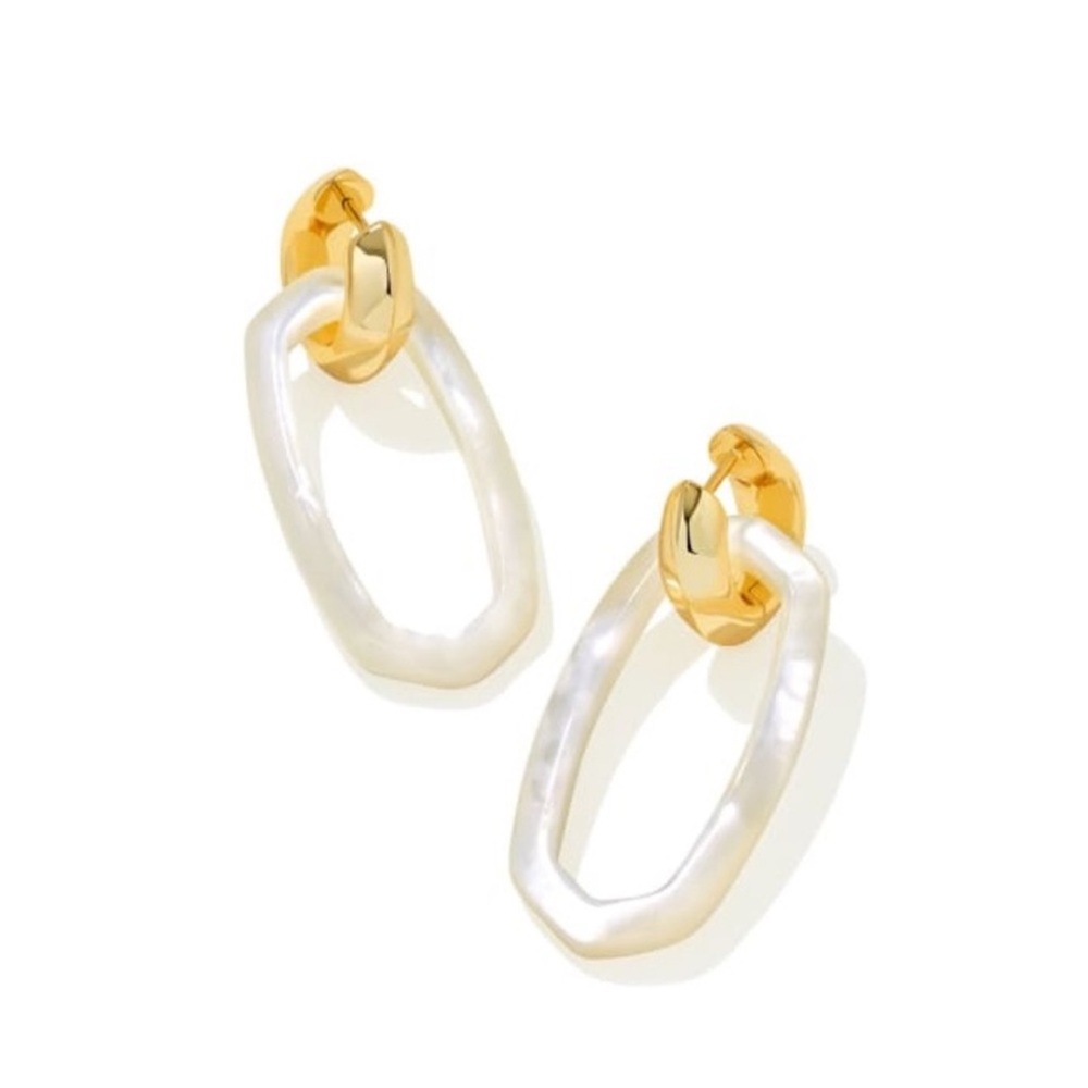 EUC Kendra Scott Danielle Gold Convertible Link Earrings